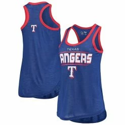 Women's G-III 4Her By Carl Banks Royal Texas Rangers Showdown Racerback Tank Top