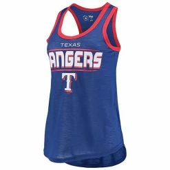 Women's G-III 4Her By Carl Banks Royal Texas Rangers Showdown Racerback Tank Top -G-III Sales Store unnamed file 4985