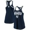 Women's G-III Sports By Carl Banks Navy/White New York Yankees Showdown Racerback Tank Top