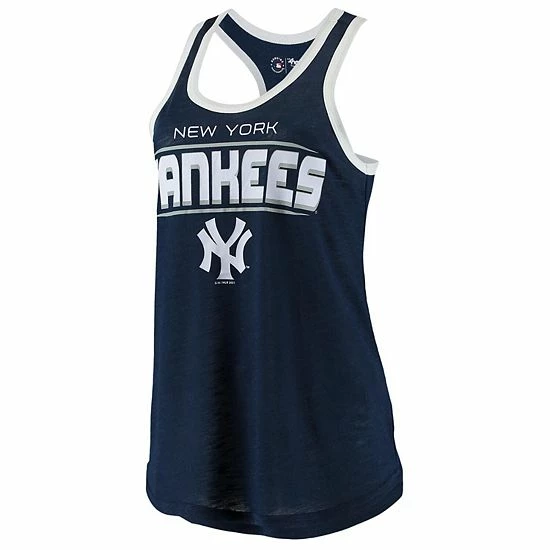 Women's G-III Sports by Carl Banks Navy/White New York Yankees Showdown Racerback Tank Top Women's G-III Sports By Carl Banks Navy/White New York Yankees Showdown Racerback Tank Top -G-III Sales Store unnamed file 4988
