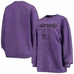 Women's G-III 4Her By Carl Banks Purple Colorado Rockies Comfy Cord Pullover Sweatshirt