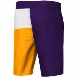 Men's G-III Sports By Carl Banks Purple/Gold Los Angeles Lakers Breeze Color Block Swim Trunks -G-III Sales Store unnamed file 5010