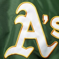 Men's G-III Sports By Carl Banks Green Oakland Athletics V-Neck Trainer Pullover Jacket 4 Men's G-III Sports By Carl Banks Green Oakland Athletics V-Neck Trainer Pullover Jacket -G-III Sales Store unnamed file 5016