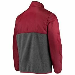 Men's G-III Sports By Carl Banks Gray/Garnet South Carolina Gamecocks College Advanced Transitional Half-Zip Jacket -G-III Sales Store unnamed file 5047