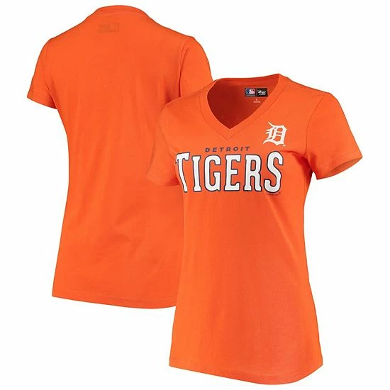 Women's G-III 4Her by Carl Banks Orange Detroit Tigers Team Logo Game On V-Neck T-Shirt Women's G-III 4Her By Carl Banks Orange Detroit Tigers Team Logo Game On V-Neck T-Shirt -G-III Sales Store unnamed file 5073