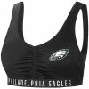 Women's G-III 4Her By Carl Banks Black Philadelphia Eagles All-Star Bikini Top