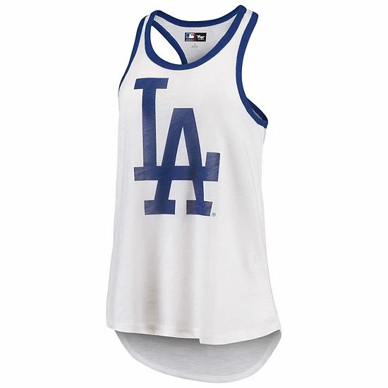 Women's G-III 4Her by Carl Banks White Los Angeles Dodgers Tater Racerback Tank Top Women's G-III 4Her By Carl Banks White Los Angeles Dodgers Tater Racerback Tank Top -G-III Sales Store unnamed file 5129