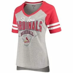 Women's G-III 4Her By Carl Banks Heathered Gray/Red St. Louis Cardinals Goal Line T-Shirt 2 Women's G-III 4Her By Carl Banks Heathered Gray/Red St. Louis Cardinals Goal Line T-Shirt -G-III Sales Store unnamed file 5150