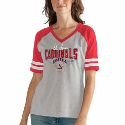 Women's G-III 4Her By Carl Banks Heathered Gray/Red St. Louis Cardinals Goal Line T-Shirt 4 Women's G-III 4Her By Carl Banks Heathered Gray/Red St. Louis Cardinals Goal Line T-Shirt -G-III Sales Store unnamed file 5152
