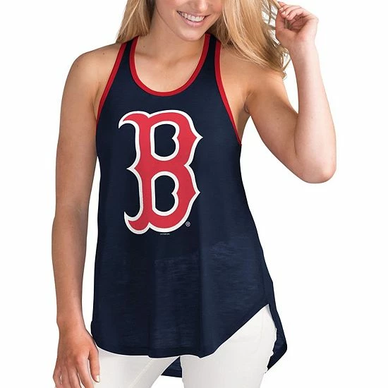 Women's G-III 4Her by Carl Banks Navy Boston Red Sox Team Logo Tater Racerback Tank Top Women's G-III 4Her By Carl Banks Navy Boston Red Sox Team Logo Tater Racerback Tank Top -G-III Sales Store unnamed file 5167