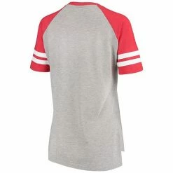 Women's G-III 4Her By Carl Banks Heathered Gray/Red Boston Red Sox Goal Line T-Shirt -G-III Sales Store unnamed file 5176