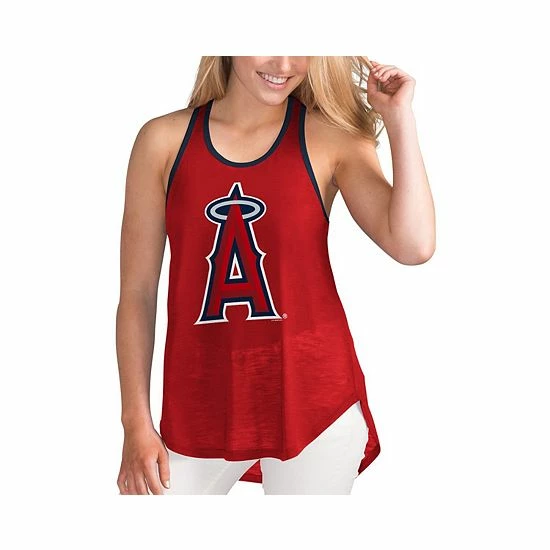 Women's G-III 4Her by Carl Banks Red Los Angeles Angels Tater Burnout Racerback Tank Top Women's G-III 4Her By Carl Banks Red Los Angeles Angels Tater Burnout Racerback Tank Top -G-III Sales Store unnamed file 5186