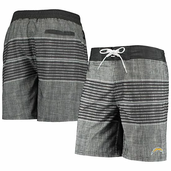 Men's G-III Sports by Carl Banks Black Los Angeles Chargers Horizon Swim Shorts Men's G-III Sports By Carl Banks Black Los Angeles Chargers Horizon Swim Shorts -G-III Sales Store unnamed file 5190