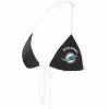 Women's G-III 4Her By Carl Banks Black Miami Dolphins Perfect Match Bikini Top