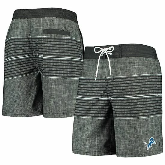 Men's G-III Sports By Carl Banks Black Detroit Lions Horizon Swim Shorts 1 Men's G-III Sports By Carl Banks Black Detroit Lions Horizon Swim Shorts