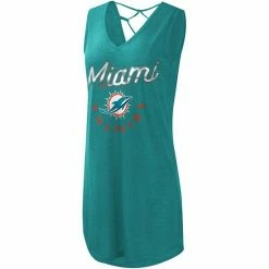 Women's G-III 4Her By Carl Banks Aqua Miami Dolphins Game Time Swim V-Neck Cover-Up Dress 2 Women's G-III 4Her By Carl Banks Aqua Miami Dolphins Game Time Swim V-Neck Cover-Up Dress -G-III Sales Store unnamed file 5229