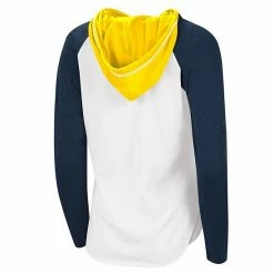 Women's G-III 4Her By Carl Banks White/Navy Michigan Wolverines From The Sideline Raglan Hoodie Long Sleeve T-Shirt 3 Women's G-III 4Her By Carl Banks White/Navy Michigan Wolverines From The Sideline Raglan Hoodie Long Sleeve T-Shirt -G-III Sales Store unnamed file 5234