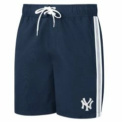 Men's G-III Sports By Carl Banks Navy New York Yankees Sand Beach Volley Swim Shorts -G-III Sales Store unnamed file 5242