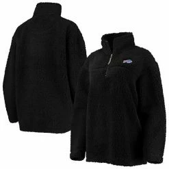 Women's G-III 4Her By Carl Banks Black Buffalo Bills Sherpa Quarter-Zip Jacket