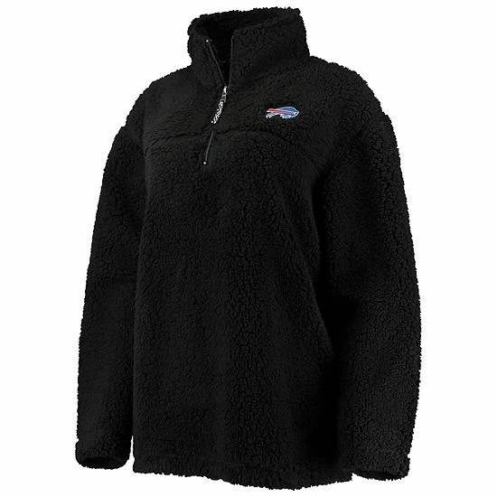 Women's G-III 4Her by Carl Banks Black Buffalo Bills Sherpa Quarter-Zip Jacket Women's G-III 4Her By Carl Banks Black Buffalo Bills Sherpa Quarter-Zip Jacket -G-III Sales Store unnamed file 5285