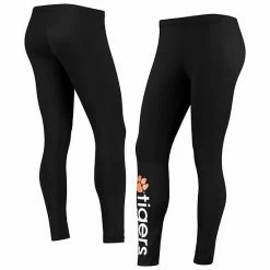 Women's G-III 4Her By Carl Banks Black Clemson Tigers Post Season Leggings