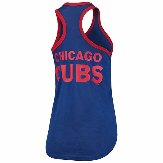 Women's G-III 4Her by Carl Banks Royal Chicago Cubs Team Logo Tater Racerback Tank Top Women's G-III 4Her By Carl Banks Royal Chicago Cubs Team Logo Tater Racerback Tank Top -G-III Sales Store unnamed file 559