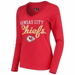 Women's G-III 4Her By Carl Banks Red Kansas City Chiefs Post Season Long Sleeve V-Neck T-Shirt 2 Women's G-III 4Her By Carl Banks Red Kansas City Chiefs Post Season Long Sleeve V-Neck T-Shirt -G-III Sales Store unnamed file 595
