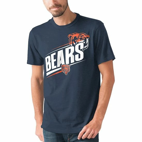 Men's G-III Sports by Carl Banks Heathered Navy Chicago Bears Prime Time T-Shirt Men's G-III Sports By Carl Banks Heathered Navy Chicago Bears Prime Time T-Shirt -G-III Sales Store unnamed file 622