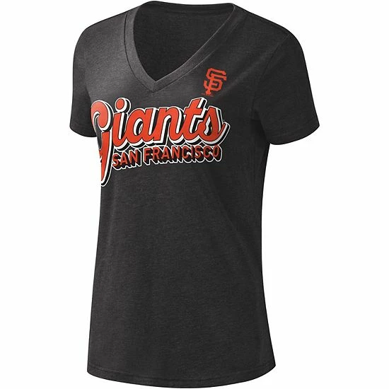 Women's G-III 4Her by Carl Banks Black San Francisco Giants First Place V-Neck T-Shirt Women's G-III 4Her By Carl Banks Black San Francisco Giants First Place V-Neck T-Shirt -G-III Sales Store unnamed file 627