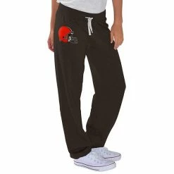 Women's G-III 4Her By Carl Banks Brown Cleveland Browns Fleece Scrimmage Pants