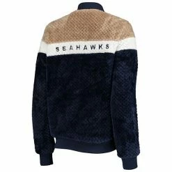 Women's G-III 4Her By Carl Banks College Navy/Cream Seattle Seahawks Riot Squad Sherpa Full-Snap Jacket 3 Women's G-III 4Her By Carl Banks College Navy/Cream Seattle Seahawks Riot Squad Sherpa Full-Snap Jacket -G-III Sales Store unnamed file 694