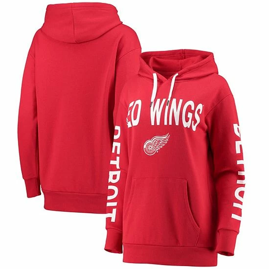 Women's G-III 4Her by Carl Banks Red Detroit Red Wings Extra Inning Pullover Hoodie Women's G-III 4Her By Carl Banks Red Detroit Red Wings Extra Inning Pullover Hoodie -G-III Sales Store unnamed file 70