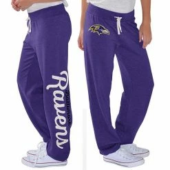 Women's G-III 4Her By Carl Banks Purple Baltimore Ravens Scrimmage Fleece Pants