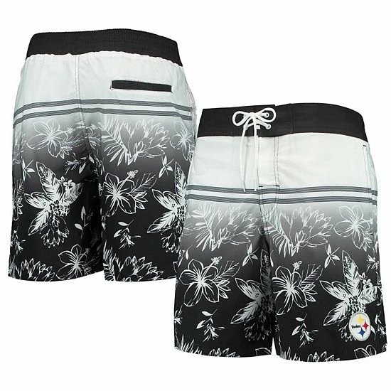 Men's G-III Sports by Carl Banks Black Pittsburgh Steelers Island Volley Swim Shorts Men's G-III Sports By Carl Banks Black Pittsburgh Steelers Island Volley Swim Shorts -G-III Sales Store unnamed file 716