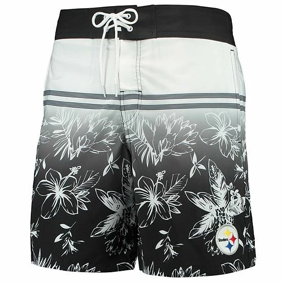 Men's G-III Sports by Carl Banks Black Pittsburgh Steelers Island Volley Swim Shorts Men's G-III Sports By Carl Banks Black Pittsburgh Steelers Island Volley Swim Shorts -G-III Sales Store unnamed file 718