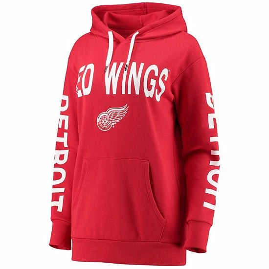 Women's G-III 4Her by Carl Banks Red Detroit Red Wings Extra Inning Pullover Hoodie Women's G-III 4Her By Carl Banks Red Detroit Red Wings Extra Inning Pullover Hoodie -G-III Sales Store unnamed file 72