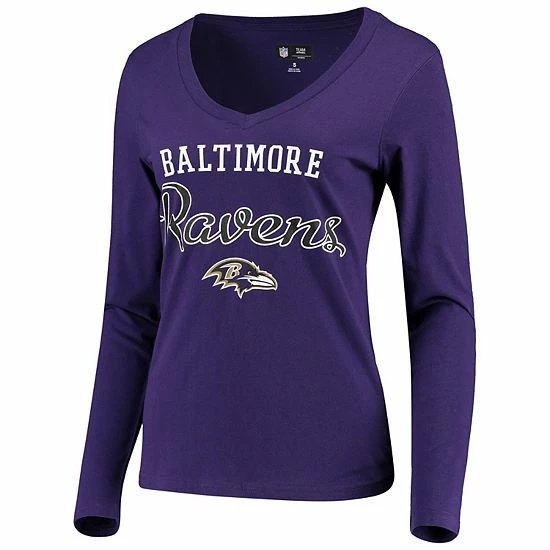 Women's G-III 4Her by Carl Banks Purple Baltimore Ravens Post Season Long Sleeve V-Neck T-Shirt Women's G-III 4Her By Carl Banks Purple Baltimore Ravens Post Season Long Sleeve V-Neck T-Shirt -G-III Sales Store unnamed file 722