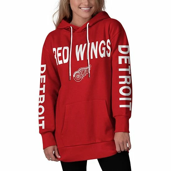 Women's G-III 4Her by Carl Banks Red Detroit Red Wings Extra Inning Pullover Hoodie Women's G-III 4Her By Carl Banks Red Detroit Red Wings Extra Inning Pullover Hoodie -G-III Sales Store unnamed file 74