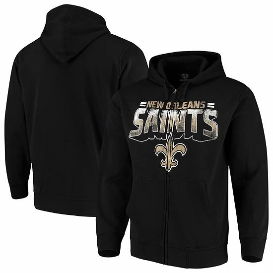 Men's G-III Sports by Carl Banks Black New Orleans Saints Perfect Season Full-Zip Hoodie Men's G-III Sports By Carl Banks Black New Orleans Saints Perfect Season Full-Zip Hoodie -G-III Sales Store unnamed file 741