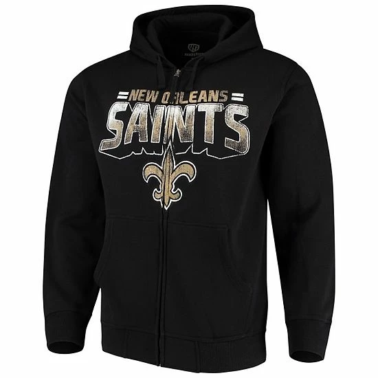 Men's G-III Sports by Carl Banks Black New Orleans Saints Perfect Season Full-Zip Hoodie Men's G-III Sports By Carl Banks Black New Orleans Saints Perfect Season Full-Zip Hoodie -G-III Sales Store unnamed file 743