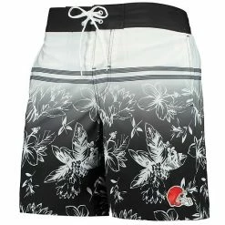 Men's G-III Sports By Carl Banks Black Cleveland Browns Island Volley Swim Shorts -G-III Sales Store unnamed file 779