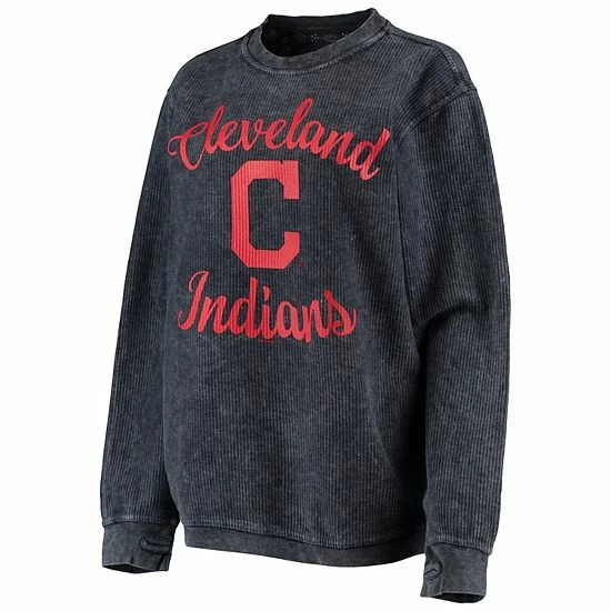Women's G-III 4Her by Carl Banks Navy Cleveland Indians Script Comfy Cord Pullover Sweatshirt Women's G-III 4Her By Carl Banks Navy Cleveland Indians Script Comfy Cord Pullover Sweatshirt -G-III Sales Store unnamed file 788