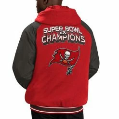 Men's G-III Sports By Carl Banks Red Tampa Bay Buccaneers Defender Raglan Full-Zip Hoodie Varsity Jacket 2 Men's G-III Sports By Carl Banks Red Tampa Bay Buccaneers Defender Raglan Full-Zip Hoodie Varsity Jacket -G-III Sales Store unnamed file 819