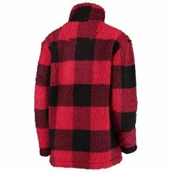 Women's G-III 4Her By Carl Banks Red/Black Chicago Blackhawks Plaid Sherpa Quarter-Zip Jacket 3 Women's G-III 4Her By Carl Banks Red/Black Chicago Blackhawks Plaid Sherpa Quarter-Zip Jacket -G-III Sales Store unnamed file 831