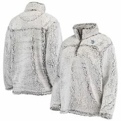 Women's G-III 4Her By Carl Banks Gray Seattle Kraken Sherpa Quarter-Zip Jacket
