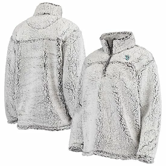 Women's G-III 4Her by Carl Banks Gray Seattle Kraken Sherpa Quarter-Zip Jacket Women's G-III 4Her By Carl Banks Gray Seattle Kraken Sherpa Quarter-Zip Jacket -G-III Sales Store unnamed file 833