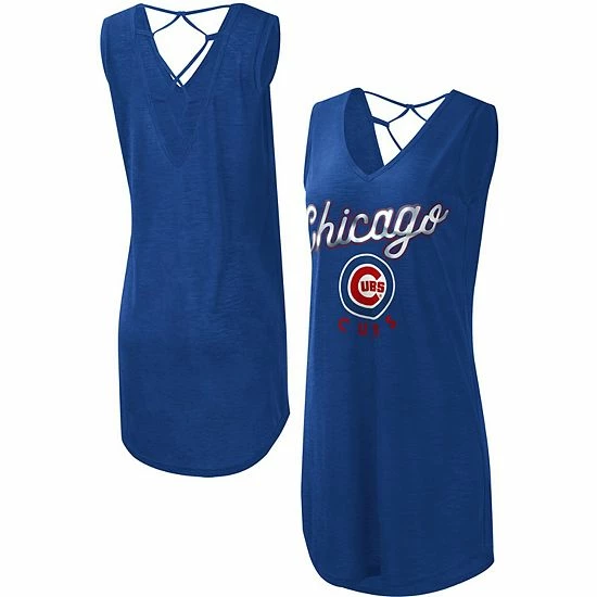 Women's G-III 4Her by Carl Banks Royal Chicago Cubs Game Time Slub Beach V-Neck Cover-Up Dress Women's G-III 4Her By Carl Banks Royal Chicago Cubs Game Time Slub Beach V-Neck Cover-Up Dress -G-III Sales Store unnamed file 847