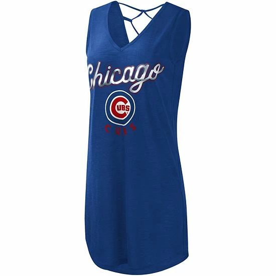 Women's G-III 4Her by Carl Banks Royal Chicago Cubs Game Time Slub Beach V-Neck Cover-Up Dress Women's G-III 4Her By Carl Banks Royal Chicago Cubs Game Time Slub Beach V-Neck Cover-Up Dress -G-III Sales Store unnamed file 848