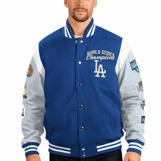 Men's G-III Sports by Carl Banks Royal Los Angeles Dodgers Franchise Full-Snap Varsity Jacket Men's G-III Sports By Carl Banks Royal Los Angeles Dodgers Franchise Full-Snap Varsity Jacket -G-III Sales Store unnamed file 860