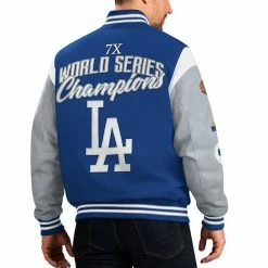 Men's G-III Sports By Carl Banks Royal Los Angeles Dodgers Franchise Full-Snap Varsity Jacket 2 Men's G-III Sports By Carl Banks Royal Los Angeles Dodgers Franchise Full-Snap Varsity Jacket -G-III Sales Store unnamed file 861
